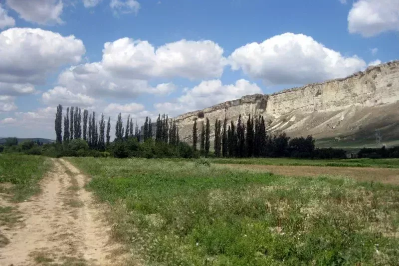 Белая скала - лучшее место для съемки вестернов Белая скала прерии