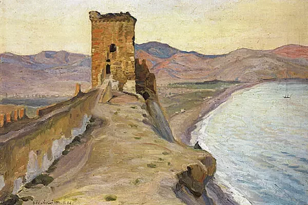 Картина Константина Богаевского, 1903 г. Богаевский картина Судак крепость